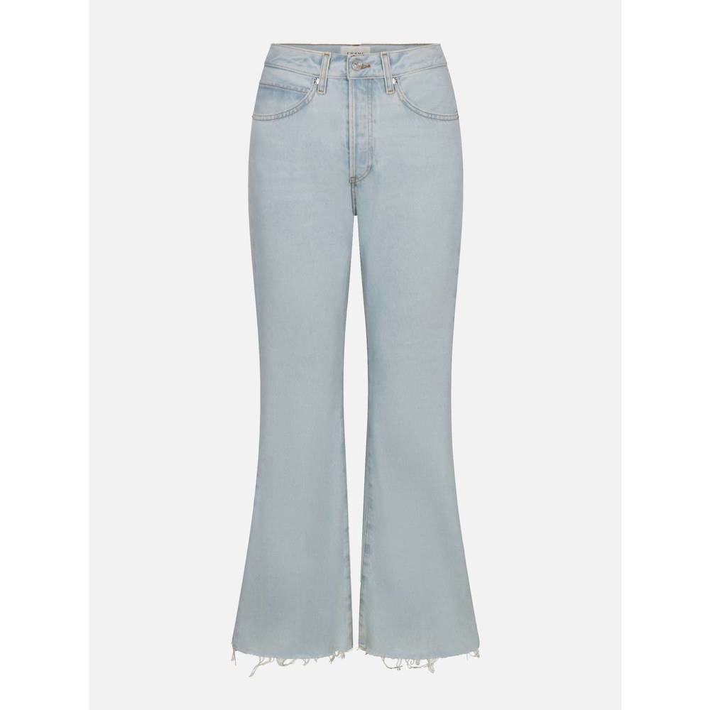 NEW FRAME women's the lax flare pants in wisp raw fray - Picture 3 of 3